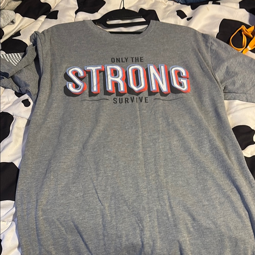 Grunt Style Gray 'Only the Strong Survive' Tee